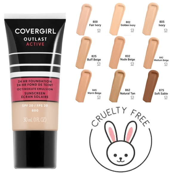 💄4/$15 NWT COVERGIRL Outlast Active Foundation - Picture 1 of 5